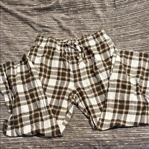 Old Navy Checkered Joggers in Brown and White